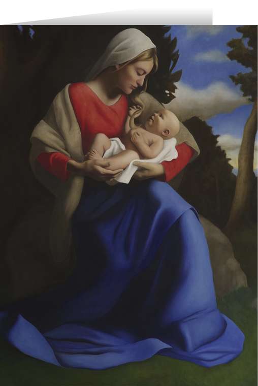 Our Lady of St. Benedict by Phillip Bowles Greeting Card