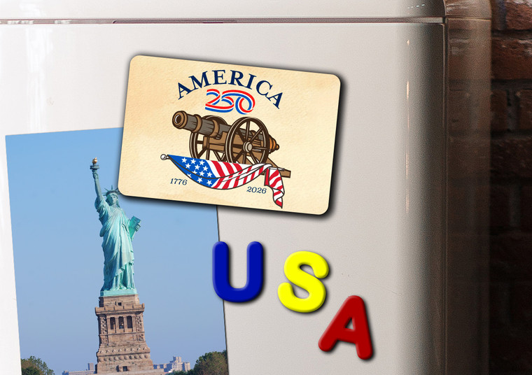 America250™ Cannon Magnet Standard