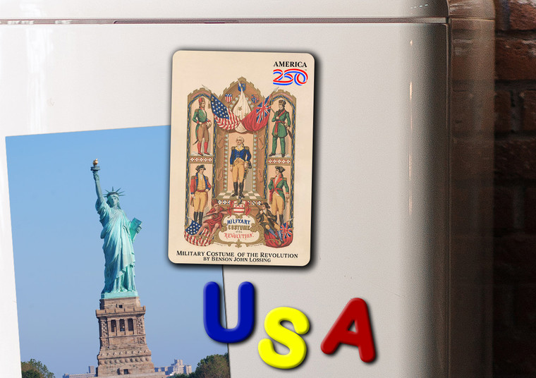 Military Costume of the Revolution America250™ Magnet Standard