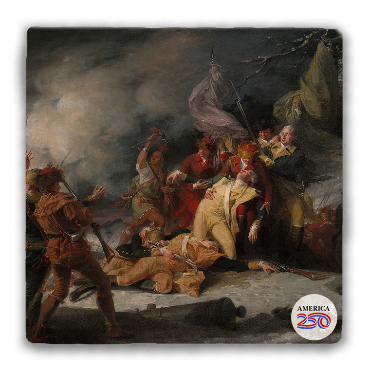 Death of General Montgomery Tumbled Stone Coaster