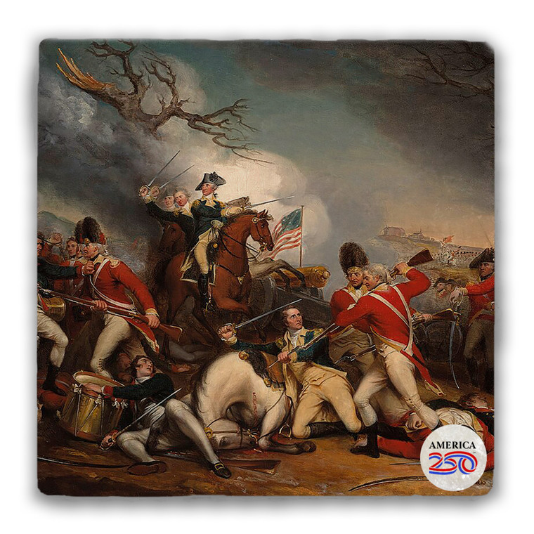 The Death of General Mercer Tumbled Stone Coaster