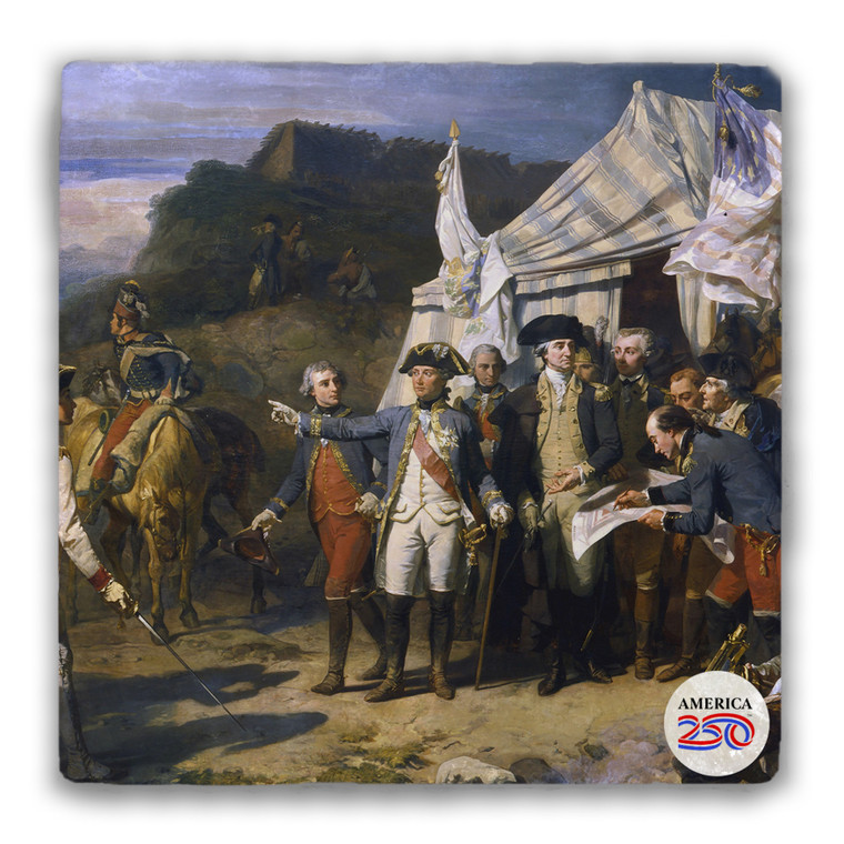 Siege of Yorktown Tumbled Stone Coaster
