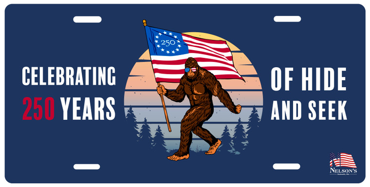 American Bigfoot License Plate