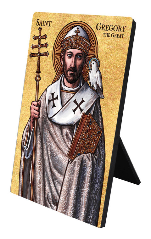 Theophilia St. Gregory the Great Desk Plaque