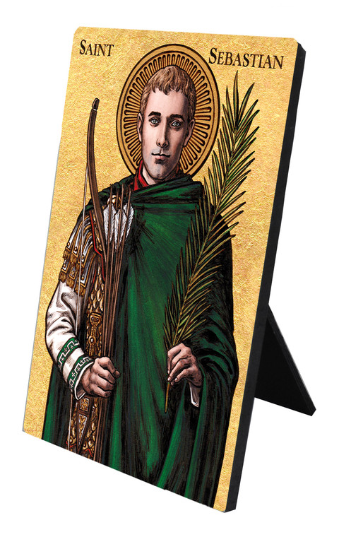 Theophilia St. Sebastian Desk Plaque