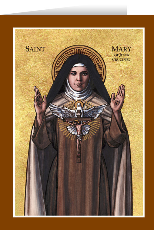 Theophilia St. Mary of Jesus Crucified Greeting Card