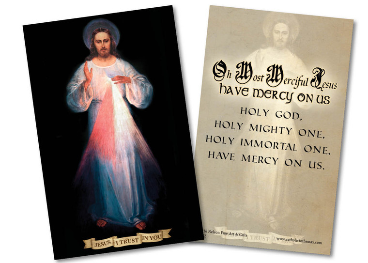 Divine Mercy Vilnius Holy Card