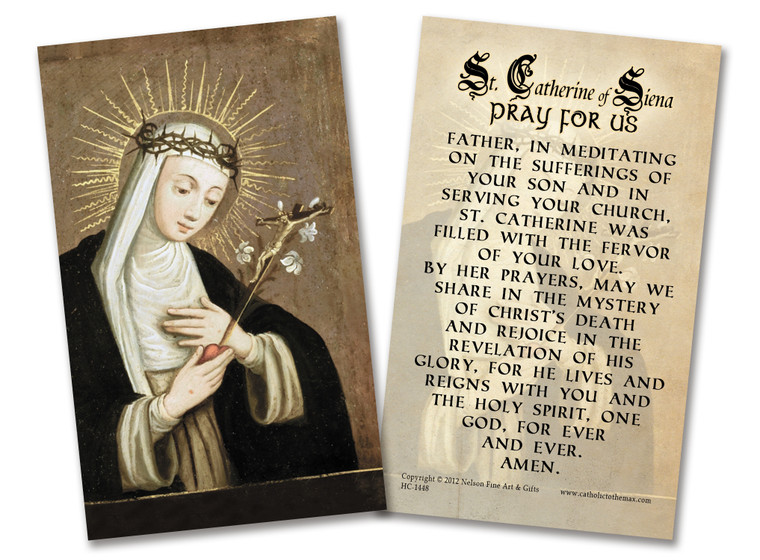 St. Catherine of Siena Holy Card