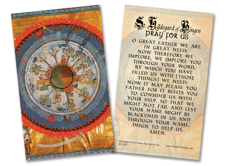 St. Hildegard von Bingen Holy Card
