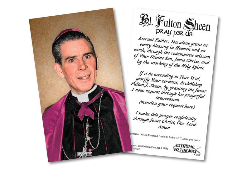 Bl. Fulton Sheen Holy Card (Pack of 50 Paper)