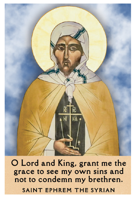 Windows to Paradise - St. Ephrem the Syrian Aluminum Print