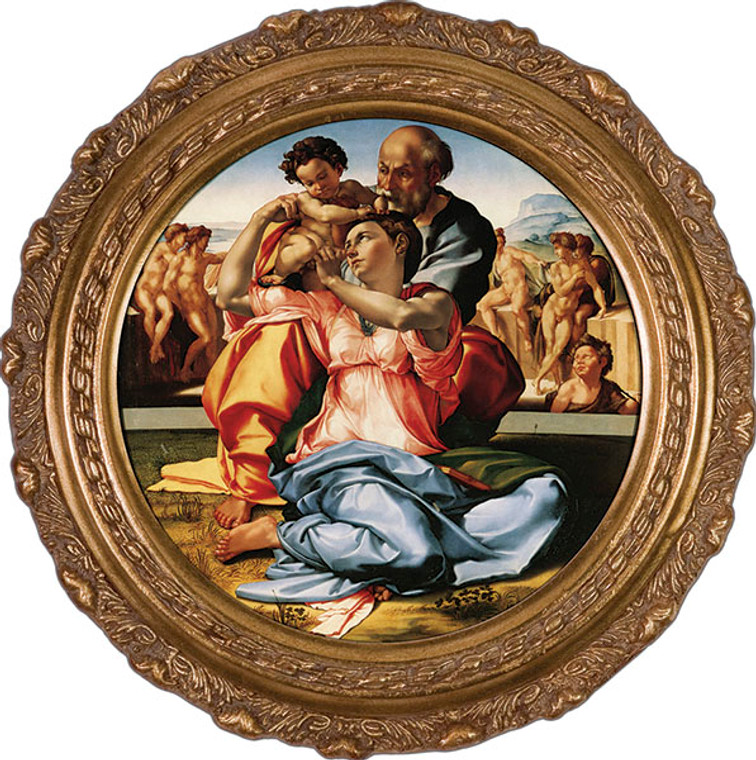 Holy Family by Michelangelo Framed Art Holy Family by Michelangelo Framed Art
