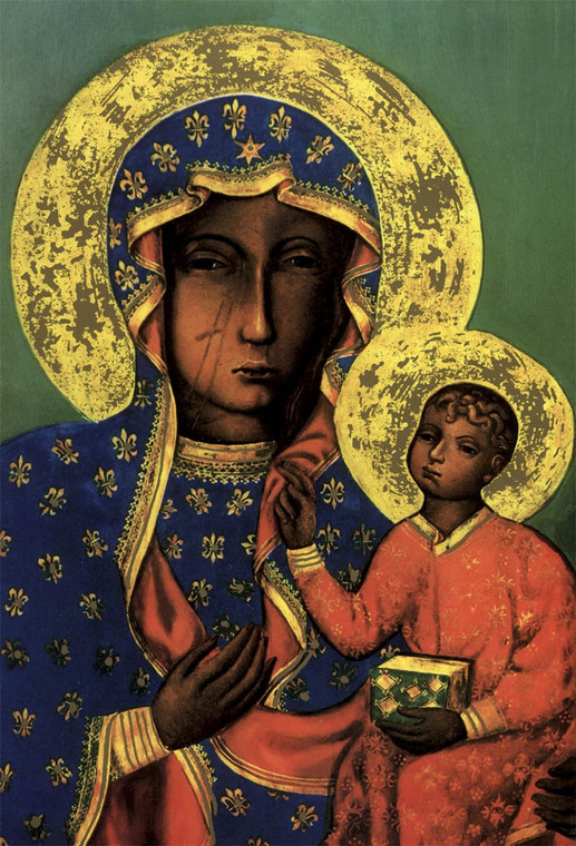 Our Lady of Czestochowa Indoor Outdoor Aluminum Print