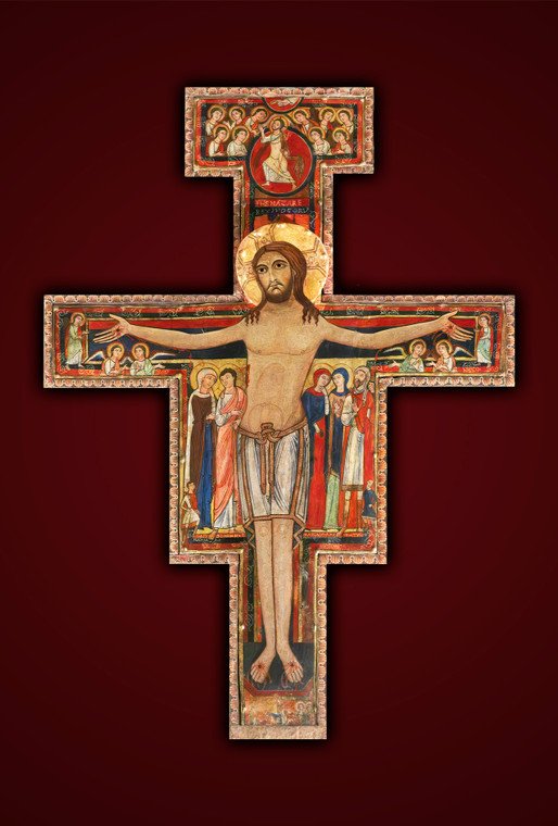 San Damiano Crucifix Indoor Outdoor Aluminum Print