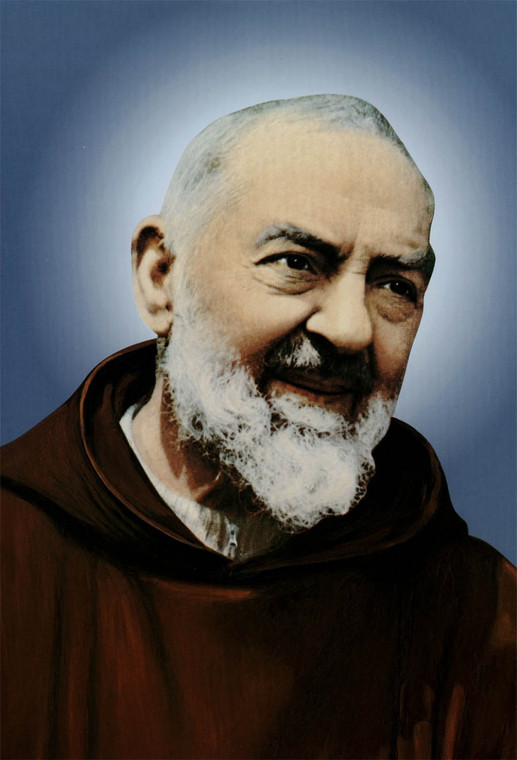 St. Padre Pio Indoor Outdoor Aluminum Print