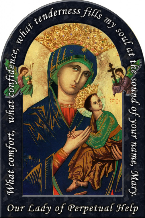 Mother of Perpetual Help Prayer Arched Magnet
