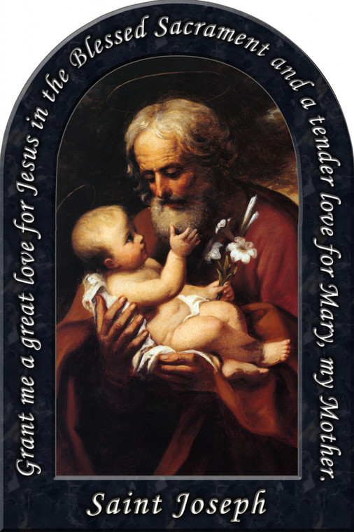 St. Joseph (Older) Prayer Arched Magnet