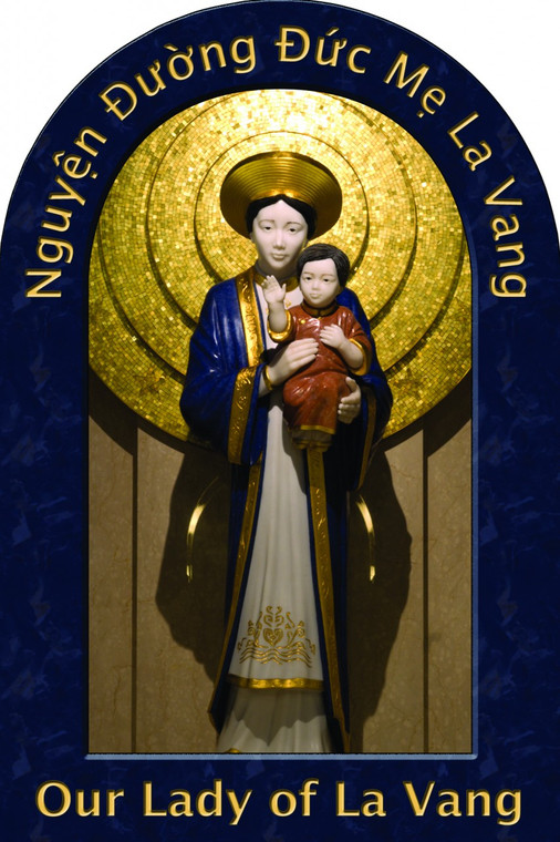 Our Lady of La Vang Prayer Arched Magnet