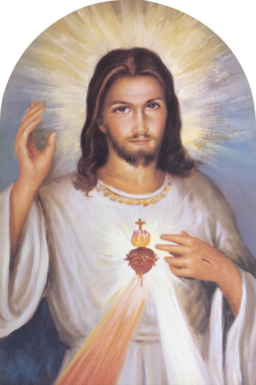 Divine Mercy Detail Arched Magnet