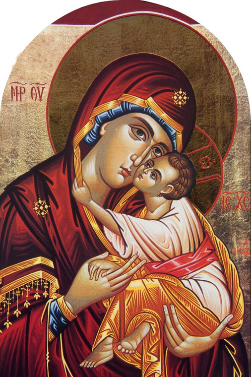 Icon of Mary Arched Magnet