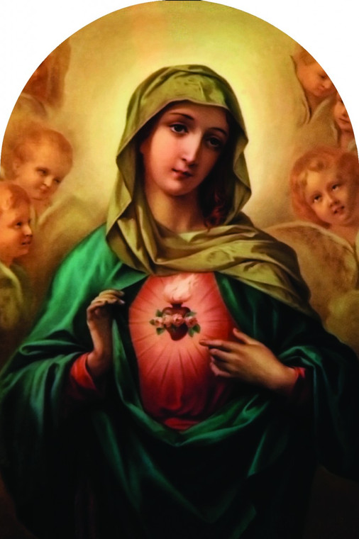 Immaculate Heart of Mary Arched Magnet