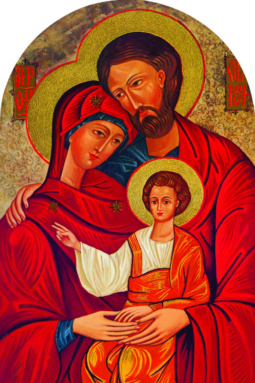 Holy Family Icon Arched Magnet