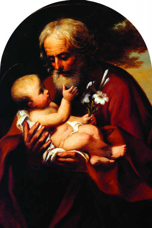 St. Joseph (Older) Arched Magnet