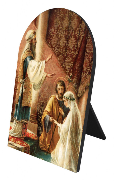 Wedding of Joseph & Mary Arched Desk Plaque Wedding of Joseph & Mary Arched Desk Plaque