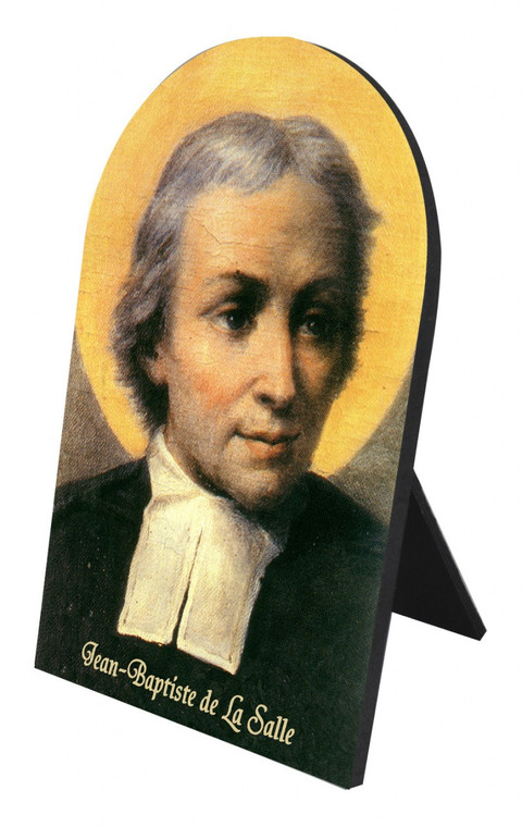 St. Jean Baptiste de La Salle Arched Desk Plaque