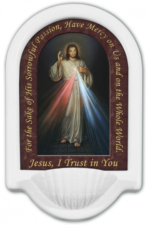 Divine Mercy Prayer Holy Water Font