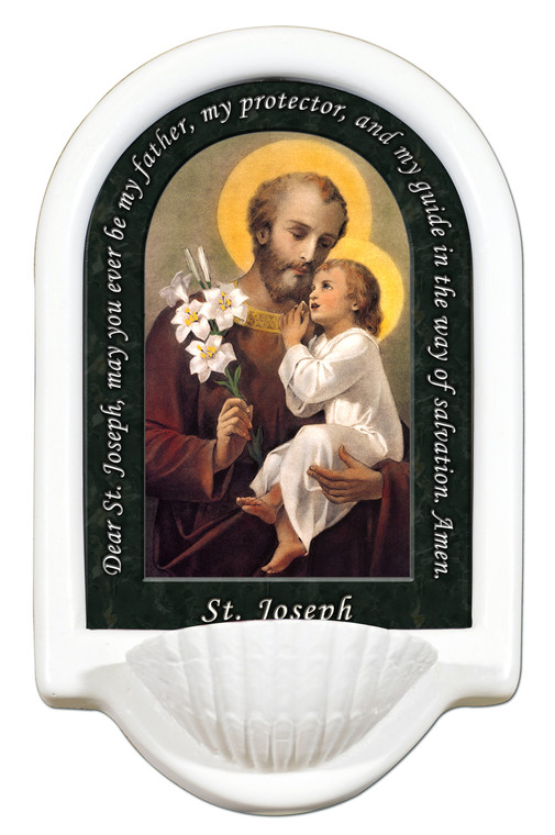 St. Joseph (Younger) Prayer Holy Water Font