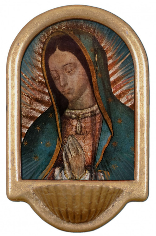 Our Lady of Guadalupe Detail Holy Water Font