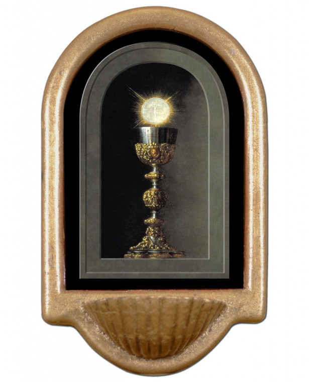 Chalice With Host Holy Water Font II