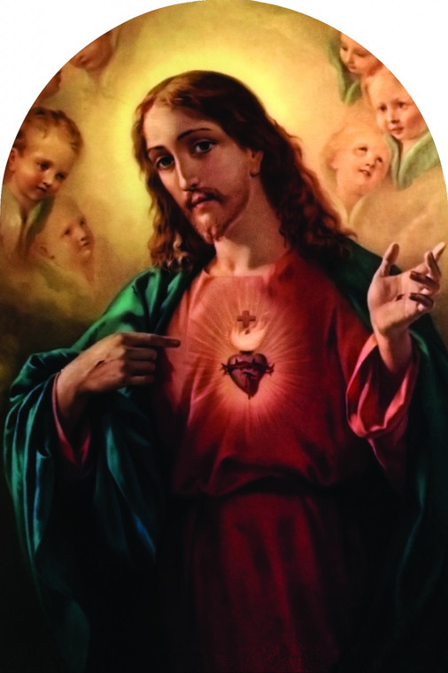 Sacred Heart of Jesus Arched Magnet