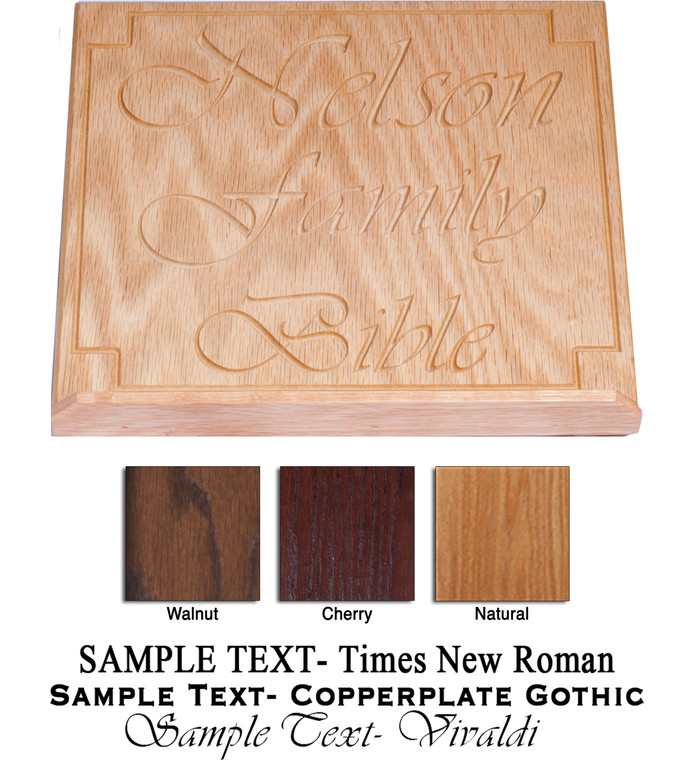 Personalized Carved Bible Stand