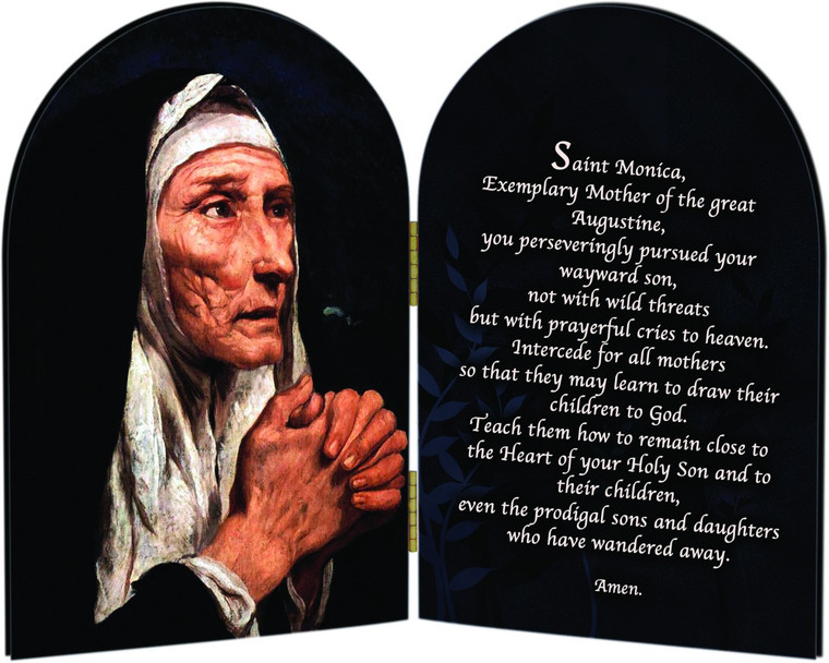 St. Monica Motherhood Arched Diptych St. Monica Motherhood Arched Diptych