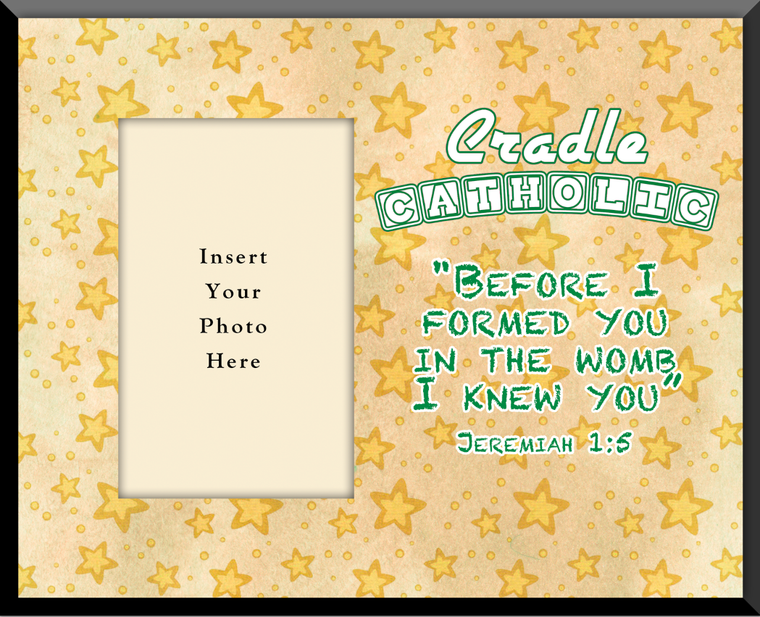 Cradle Catholic Yellow Photo Frame