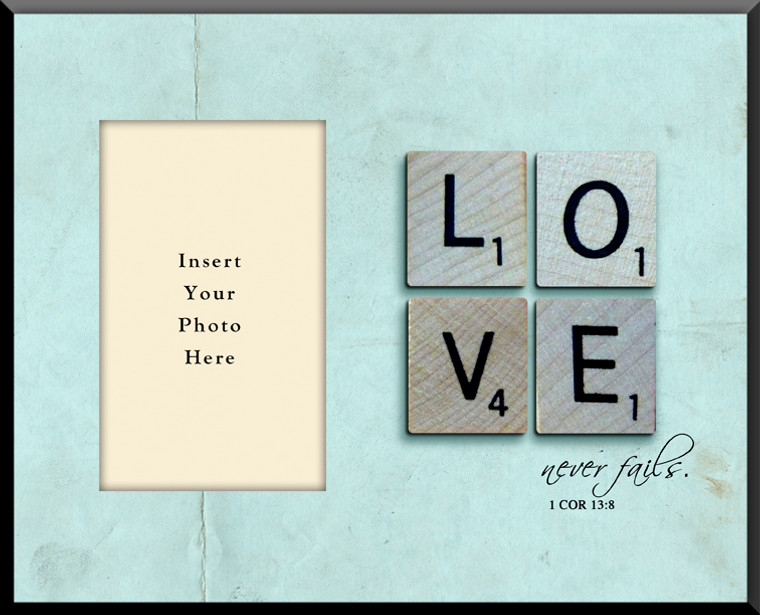 Love Never Fails Photo Frame