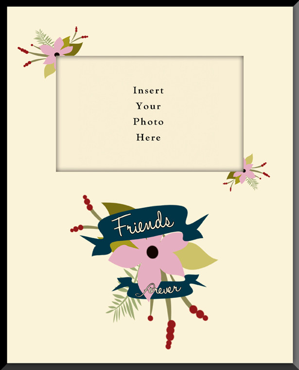 Friends Forever Vertical Picture Frame(Insert Your Photo)