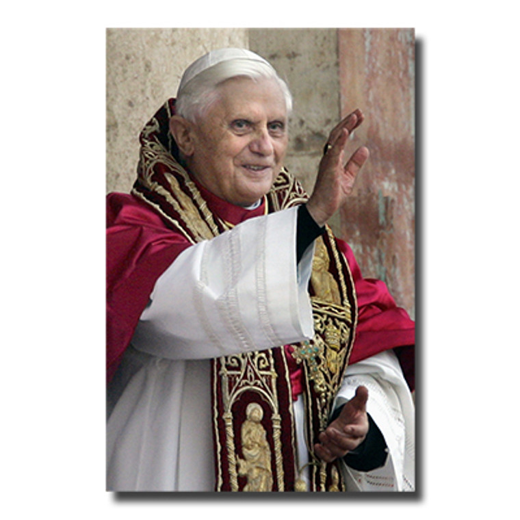 Pope Benedict in Blessing Holy Card