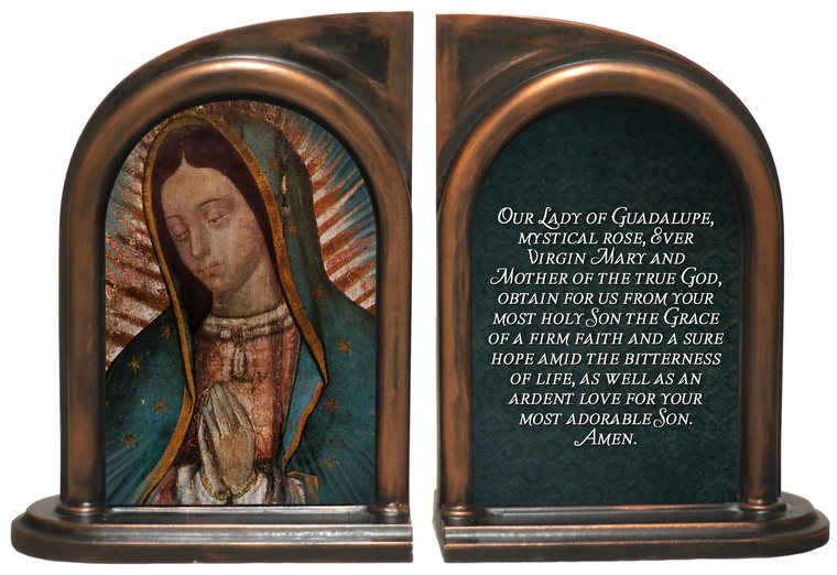 Our Lady of Guadalupe Detail Bookends