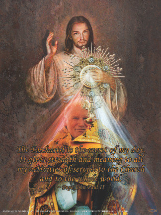 John Paul II Divine Mercy Poster