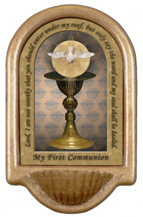 Chalice with Holy Spirit Holy Water Font