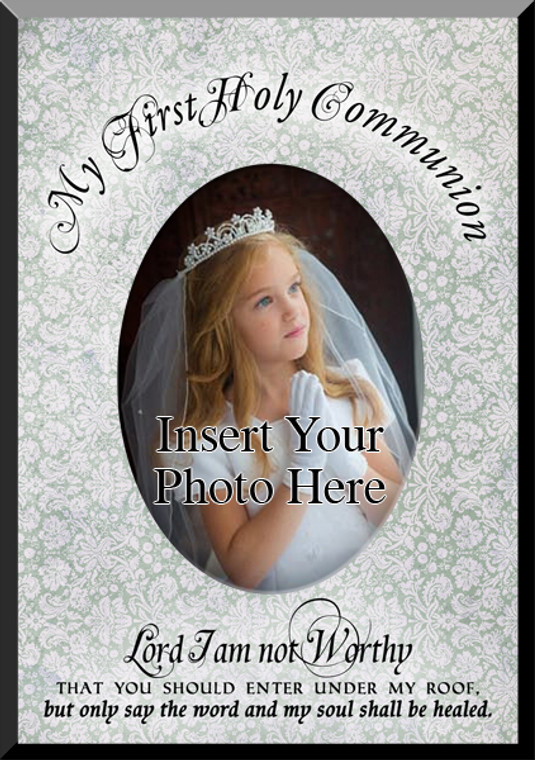 My First Communion (Victorian Pattern) Photo Frame