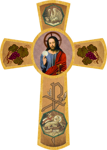 First Communion (Christ with Eucharist) Wall Cross
