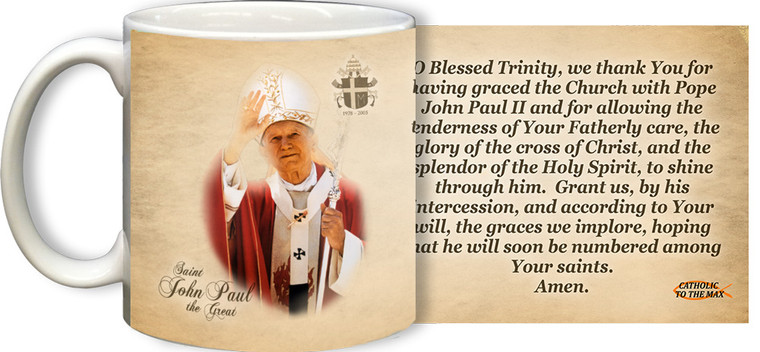 Bl. John Paul II Beatification Mug With Prayer