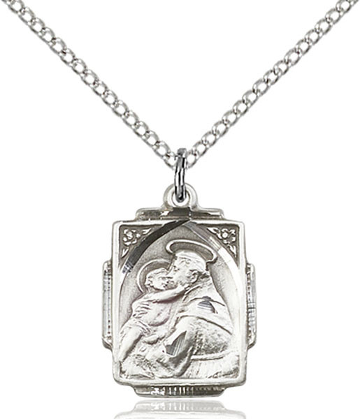 Sterling Silver St. Anthony Medal Oval