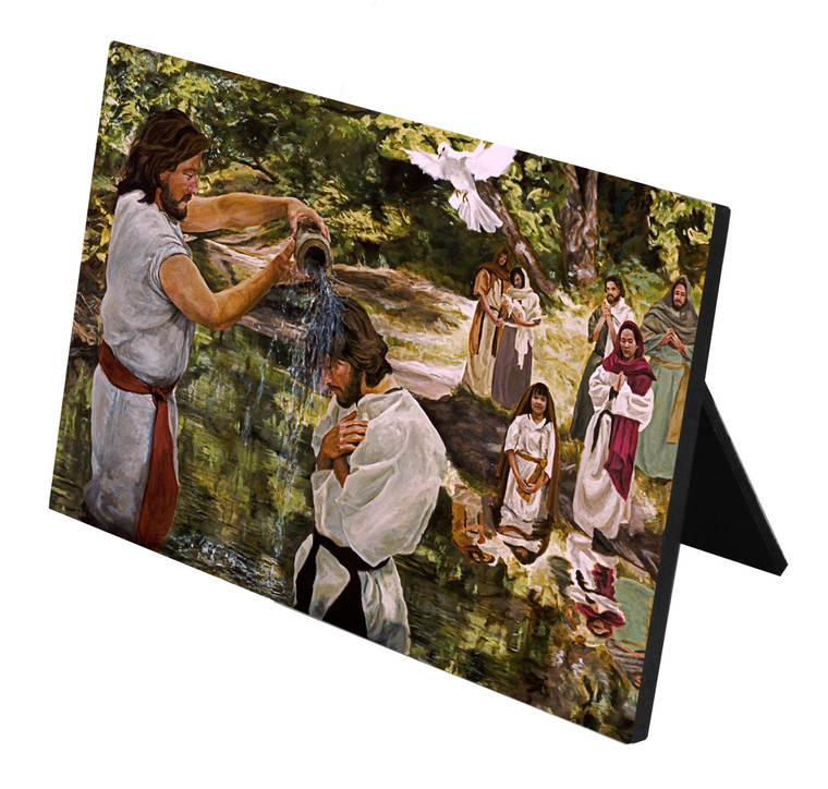 Baptism of Jesus Horizontal Desk Plaque