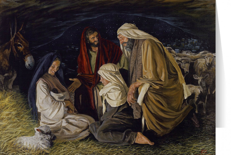 Adoration of the Shepherd Greeting Card