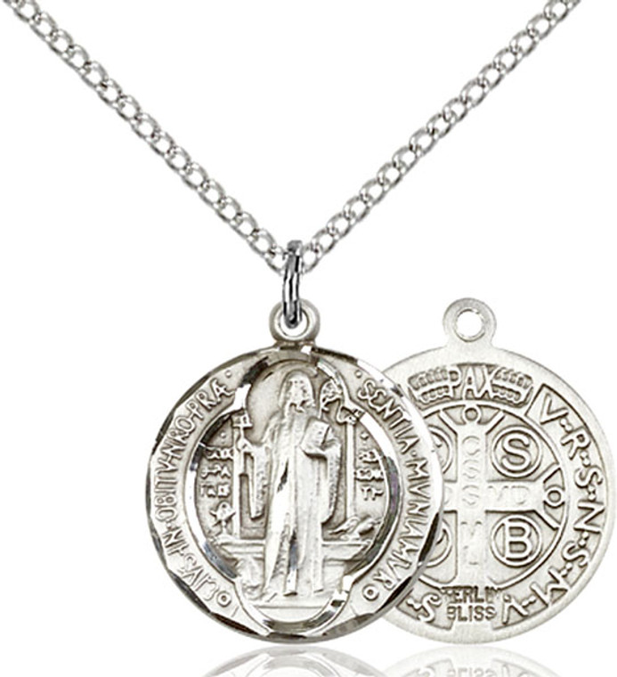 Sterling silver medal on an 18 inch stainless chain